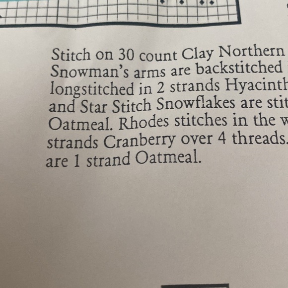 Winter snowman cross stitch kit. New. Sealed. - Picture 3 of 4